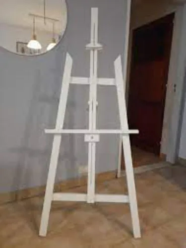 ATRIL  BLANCO  MEDIANO: Med: Alto145cm, Ancho 58 cm 