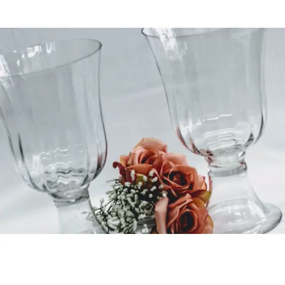 Copon con pie cristal "TULIP"