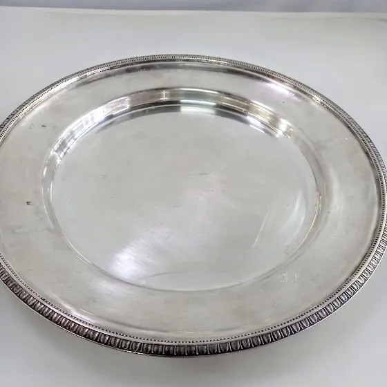 BANDEJA  PLATA ANTIQUE "BPA35 " diam. 35 CM