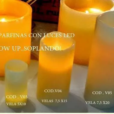 VELAS LED 7 X 15 CM