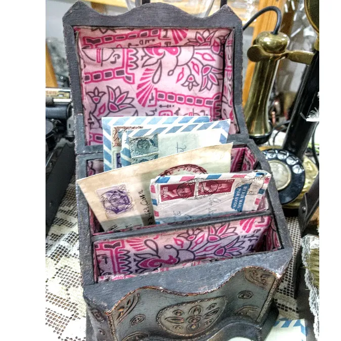 COFRE PORTA CARTAS  17 X 10  alt  19 cm