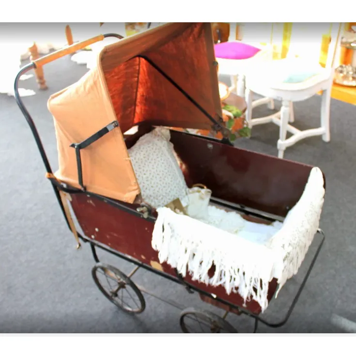 COCHECITO ANTIGUO CHAPA CAPOTA MARRON