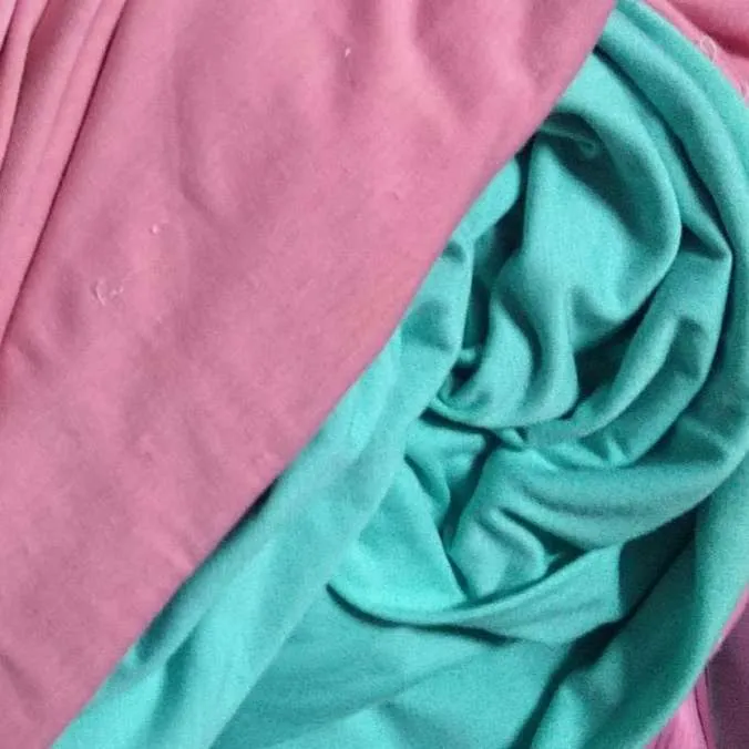 TELA  ROSA CORAL / VERDE ACUA 3 x 1,80 mt