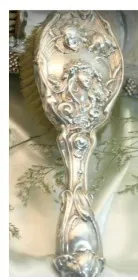 CEPILLO DE PLATA ART NOUVEAU CON MANGO