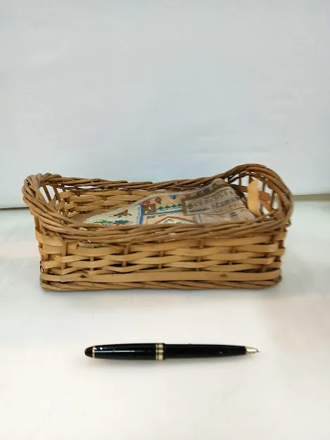 CANASTA RECTANGULAR  MIMBRE   "CRM1" 26 X 17 X 10 CM