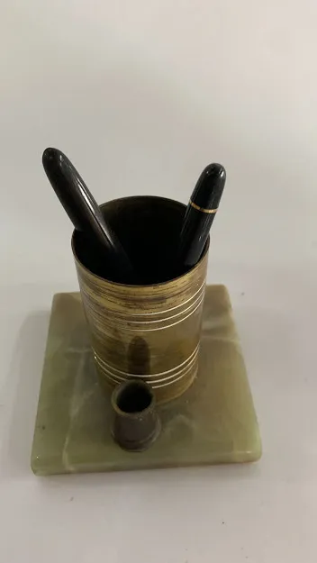 PORTALAPIZ BRONCE BASE MARMOL