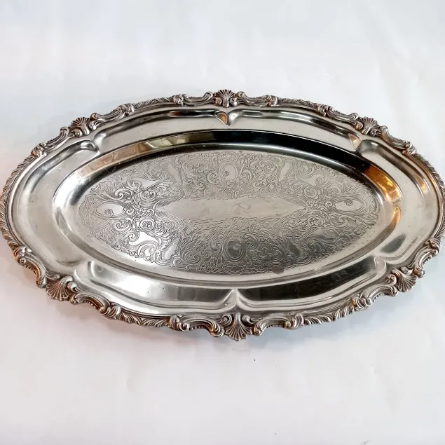 BANDEJA DE PLATA OVAL SHIFIELD  BPO 01  (43 X27)