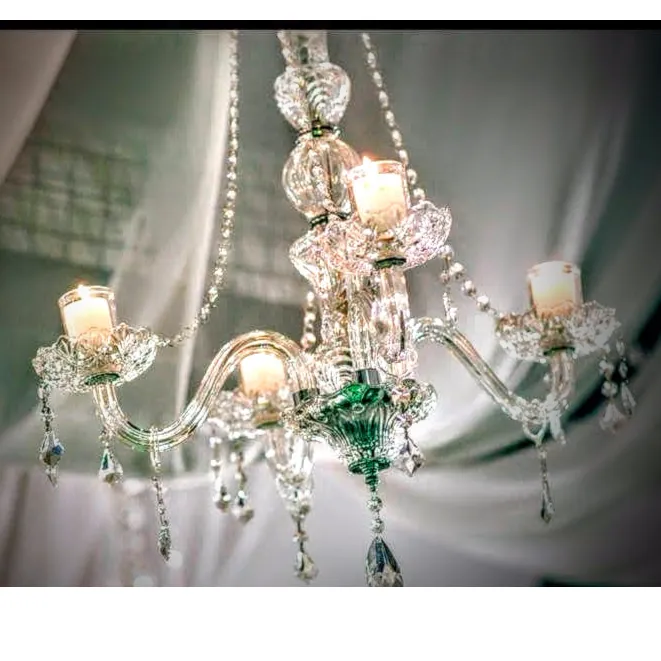 ARAÑA  DE CRISTAL  DE 4 BRAZOS 