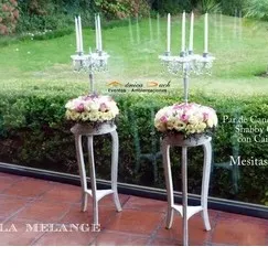 PEDESTAL BLANCO   " VINTAGE" Diam  31  Alto 75 cm