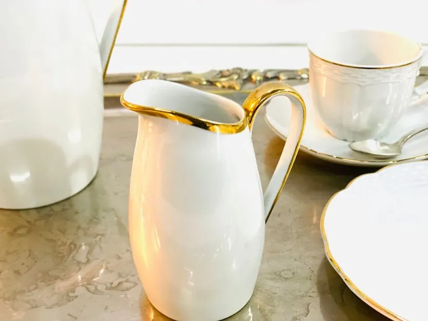 LECHERA VERBANO BORDE ORO COD.90