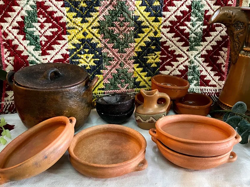 CAZUELA CUENCOS  DE BARRO COCIDO 15 CM diam