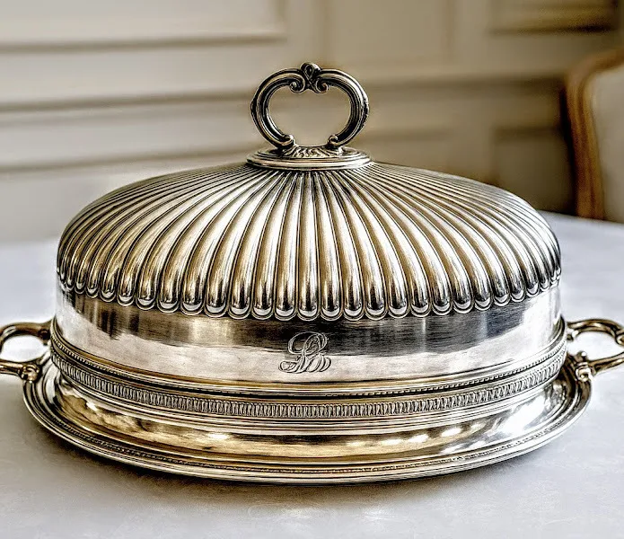 CAMPANA DE PLATA XL "CPS 03"   Med.:  48 X 34 X 30 CM ALT