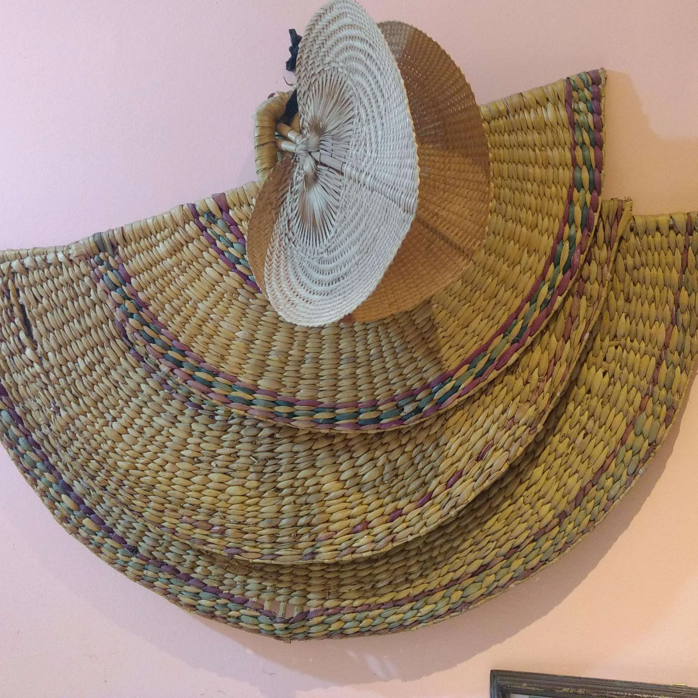 ABANICOS DECORATIVOS  MIMBRE XL