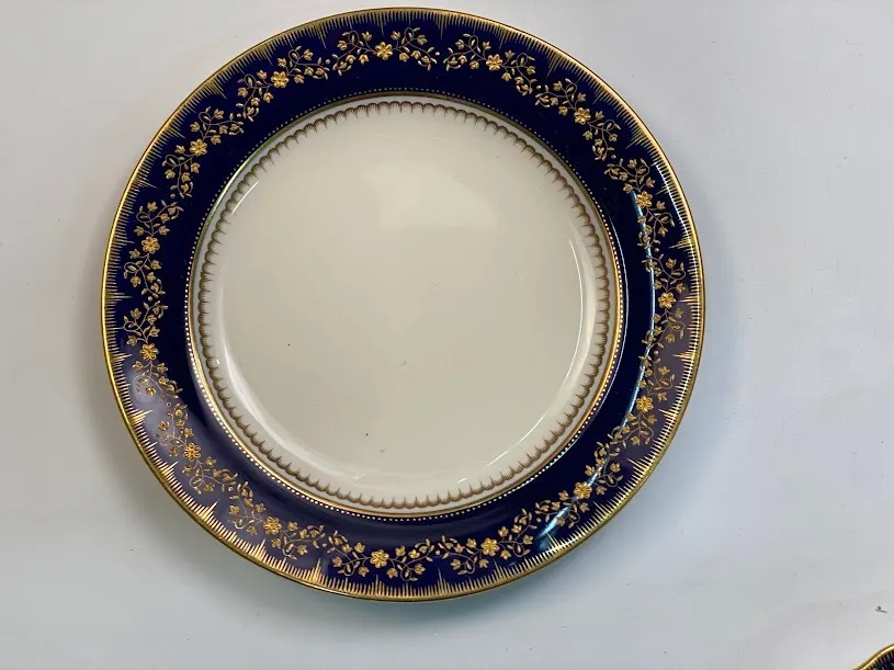 PLATO DE ENTRADA INGLES AZULY ORO MINTONS 22.5 CM