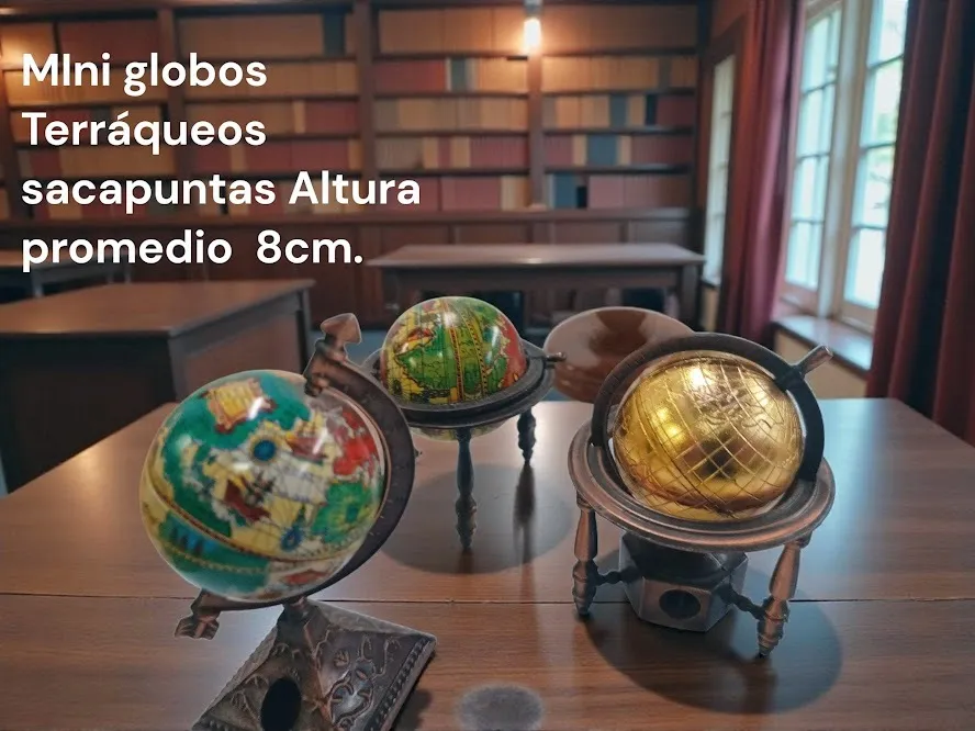 MINI GLOBO TERRAQUEO SACAPUNTA  - D. 8 CM