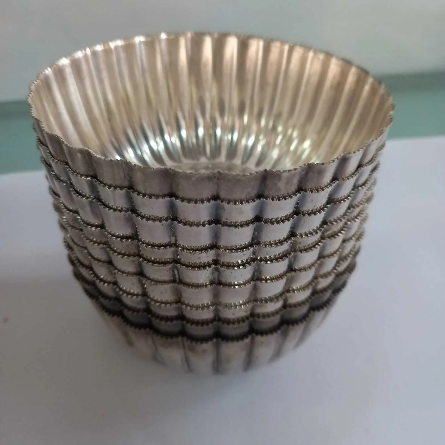 COMPOTERA  DE PLATA ANTIQUE  TOLEDO :Diam 11 X 5CM ALTO