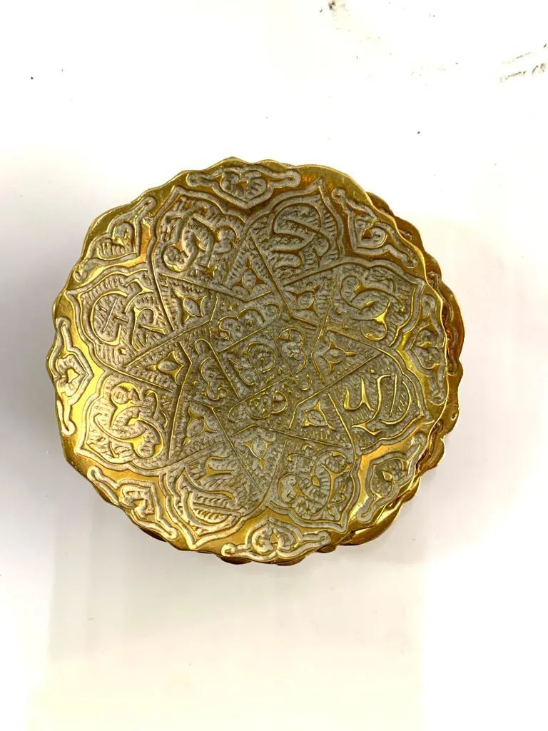 CUENCOS DORADOS LABRADOS DIAM 10CM