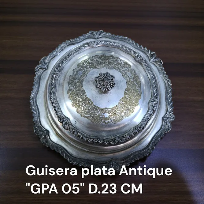 GUISERA PLATA ANTIQUE "GPA05"  Diam 23 cm 