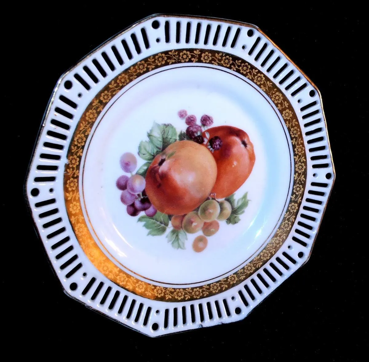 Plato calado oro real