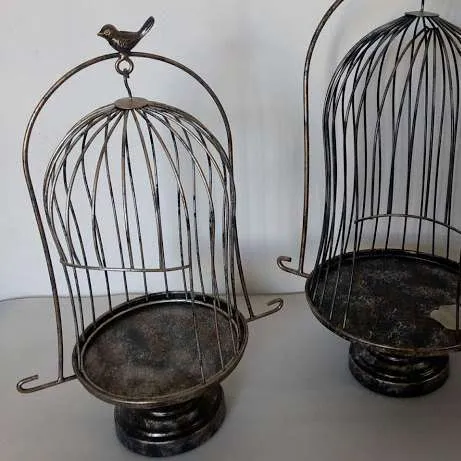 JAULA  PAJARITO  PELTRE  GRANDE DIAM 25  X  56 ALT