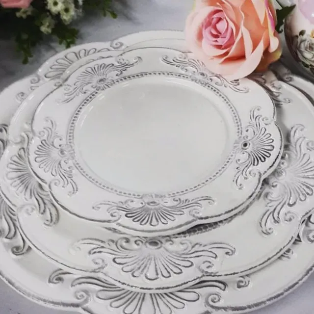 BANDEJA  FLORENTINA REDONDA GRANDE 30 CM (CB022)