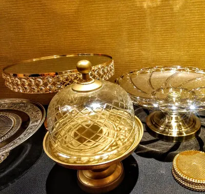 CAMPANA CON PIE JADORE GRANDE  Diam.20 X 25 CM (CO014)