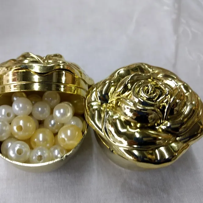 Mini Porta Dulce  Tapa Rosa Mini Deco  Oro 5 x 3cm