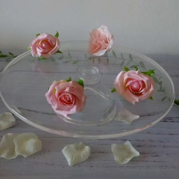 Pie de Tarta A crilico-Alto 9 cm, Diam 33 cm