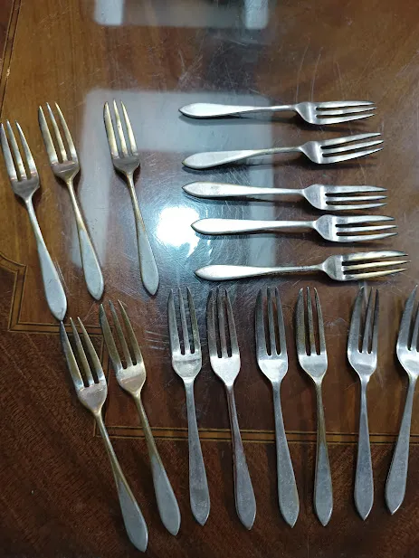 PINCHES DE PLATA SELLADOS 12.5 CM