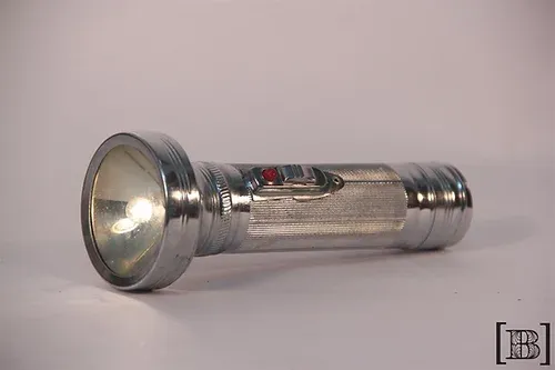 LINTERNA PLATEADA GRANDE