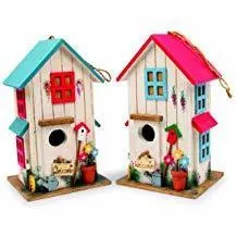 CASITA DE PAJARITOS ROJA