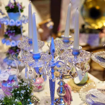 CANDELABRO SHABBY 5 VELAS