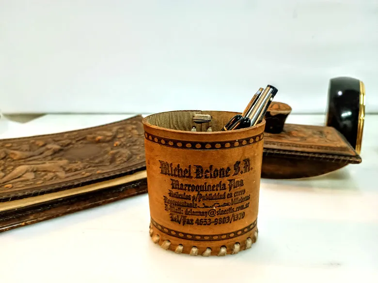 PORTALAPIZ CUERO SUELA "MICHEL"