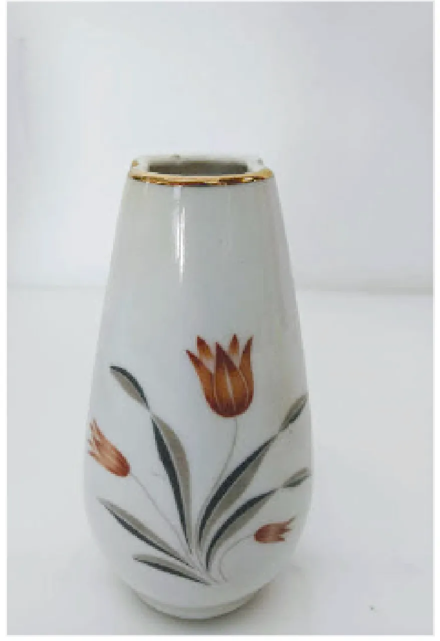 FLORERO CERAMICA CON FLOR (FCFLOR)