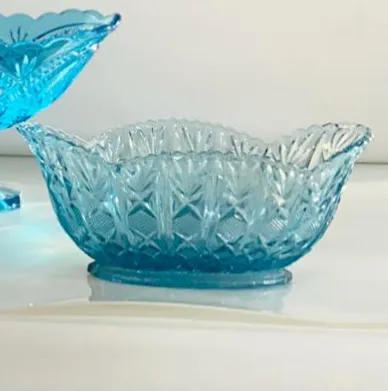 JARDINERA CRISTAL LABRADA AZUL JCA1