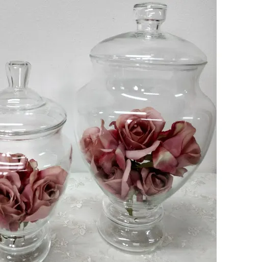 Caramelera  Cristal Potiche con Tapa  XL " CCP4"  Diam 18 alto 40cm