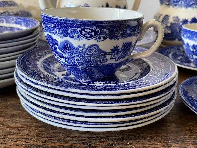 TAZA DE TE  INGLESA OLD WILLOW