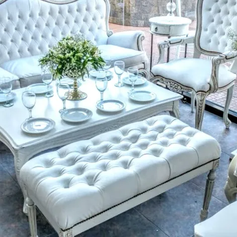 BANQUETA LUIS XV  CAPITONEE 0.90 x 0.40 x 50 Alt 