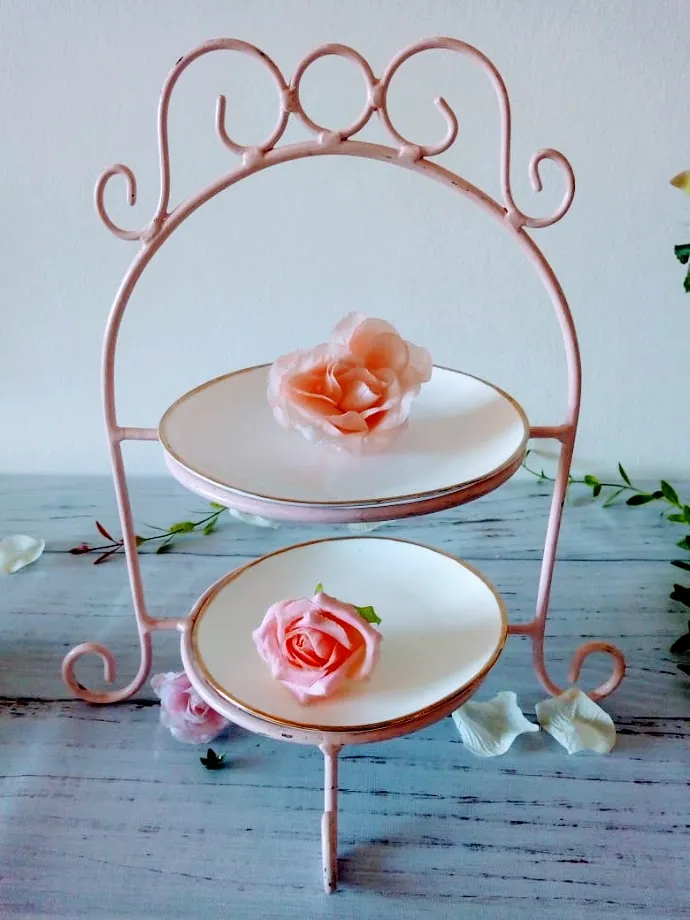 Porta  masa tirolesa  hierro Rosa 2 pisos (CPA003)