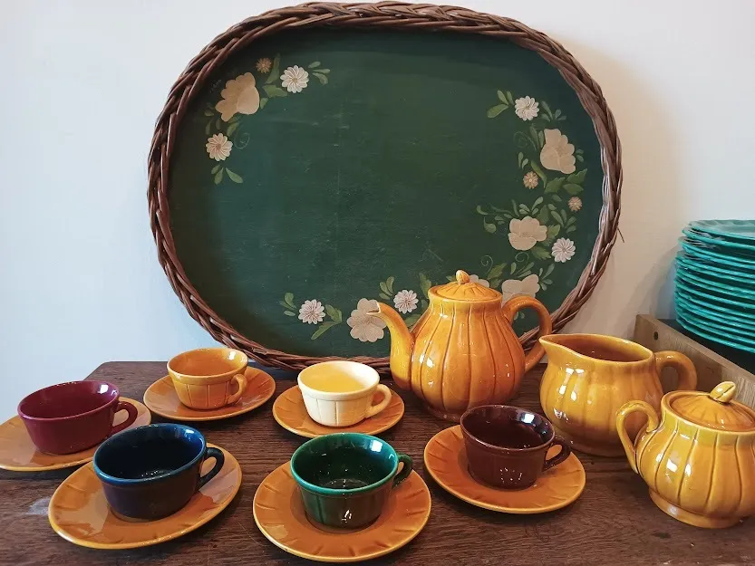 TAZAS DE TE CERAMICA MAIZ Y COLORES