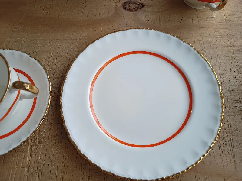 PLATO DE POSTRE INGLES GRINDLEY LINEA NARANJA