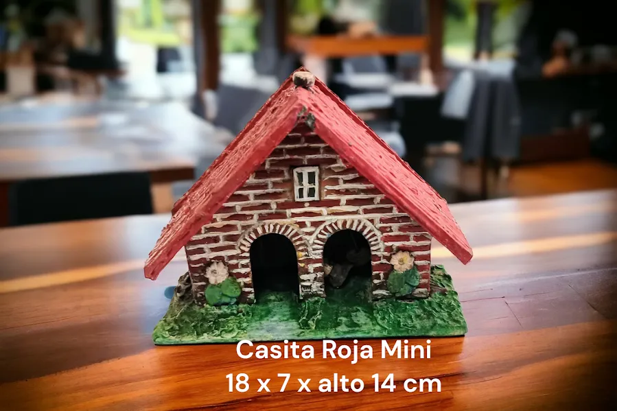 CASITA ROJA MINI - 18 X 7 X  ALTO 14 CM 
