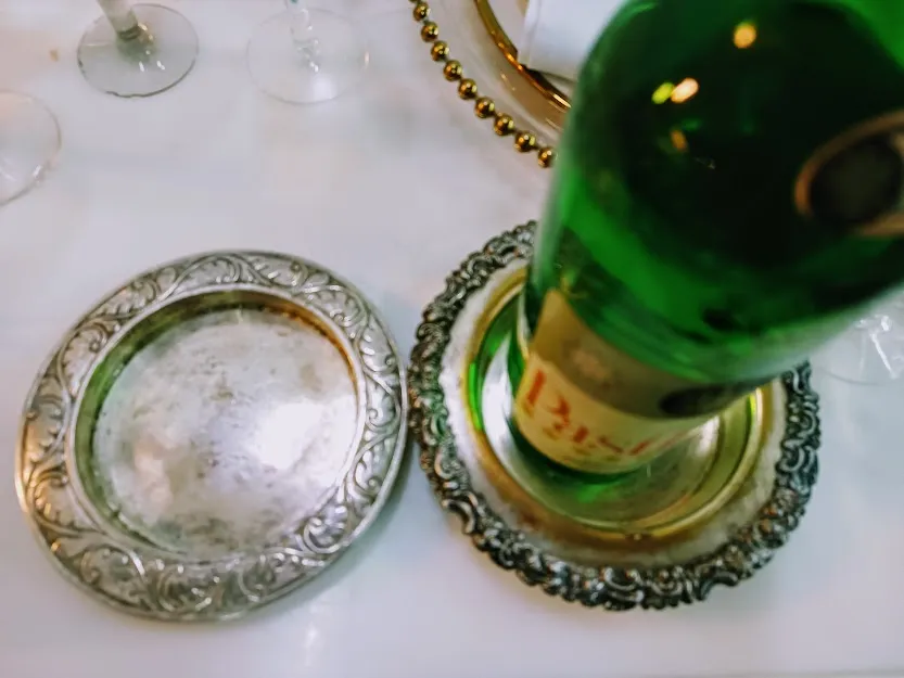 PLATO POSA BOTELLAS  ANTIQUE PPA 15 DIAM 15 CM