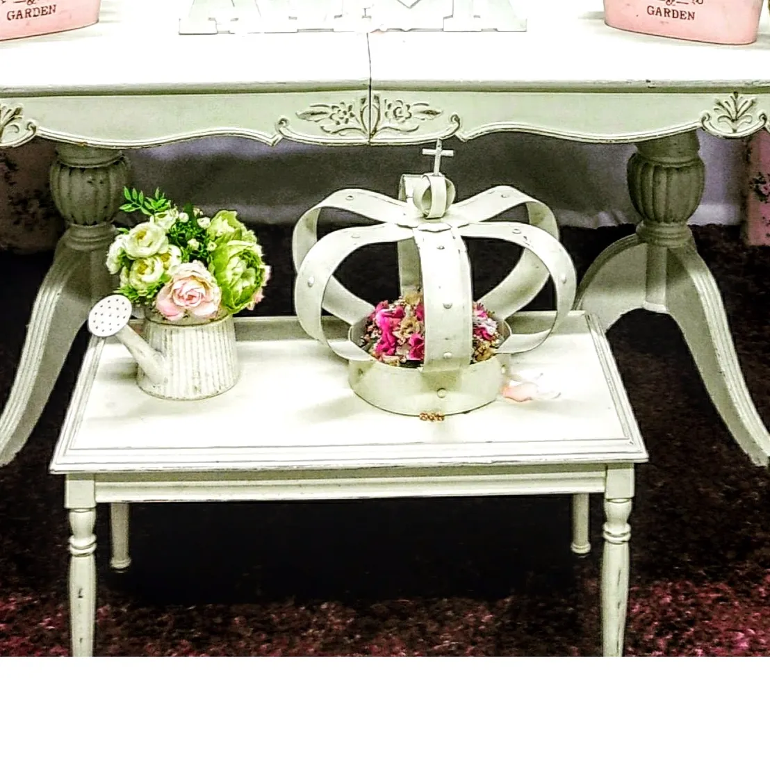 MESITA RATONA BLANCA LUIS XVI  0.70 X 0.40 X 0.38 mt.