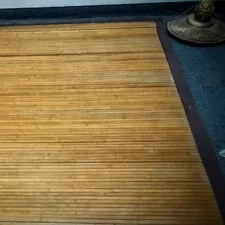 ALFOMBRA ESTERILLA CON BORDES DE TELA  - 2.30 X 1.50