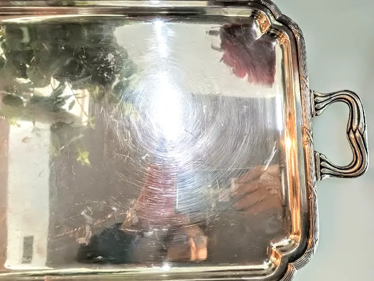 BANDEJA PLATA RECTANGULAR DEVON CON ASAS   "BPR15" 39X 28 CM 