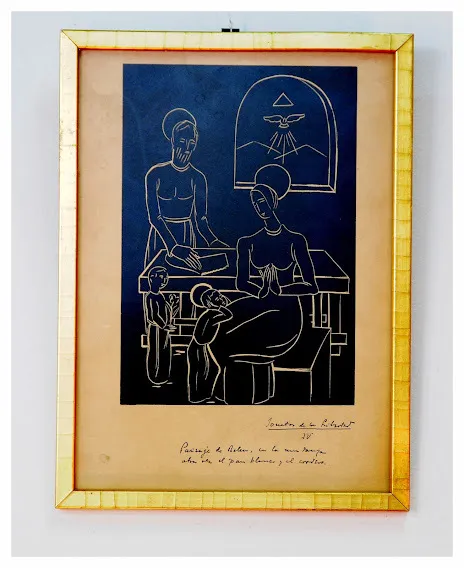 CUADRO SERIFRAFÍA MARCO ORO LIBERTAD" 32X24