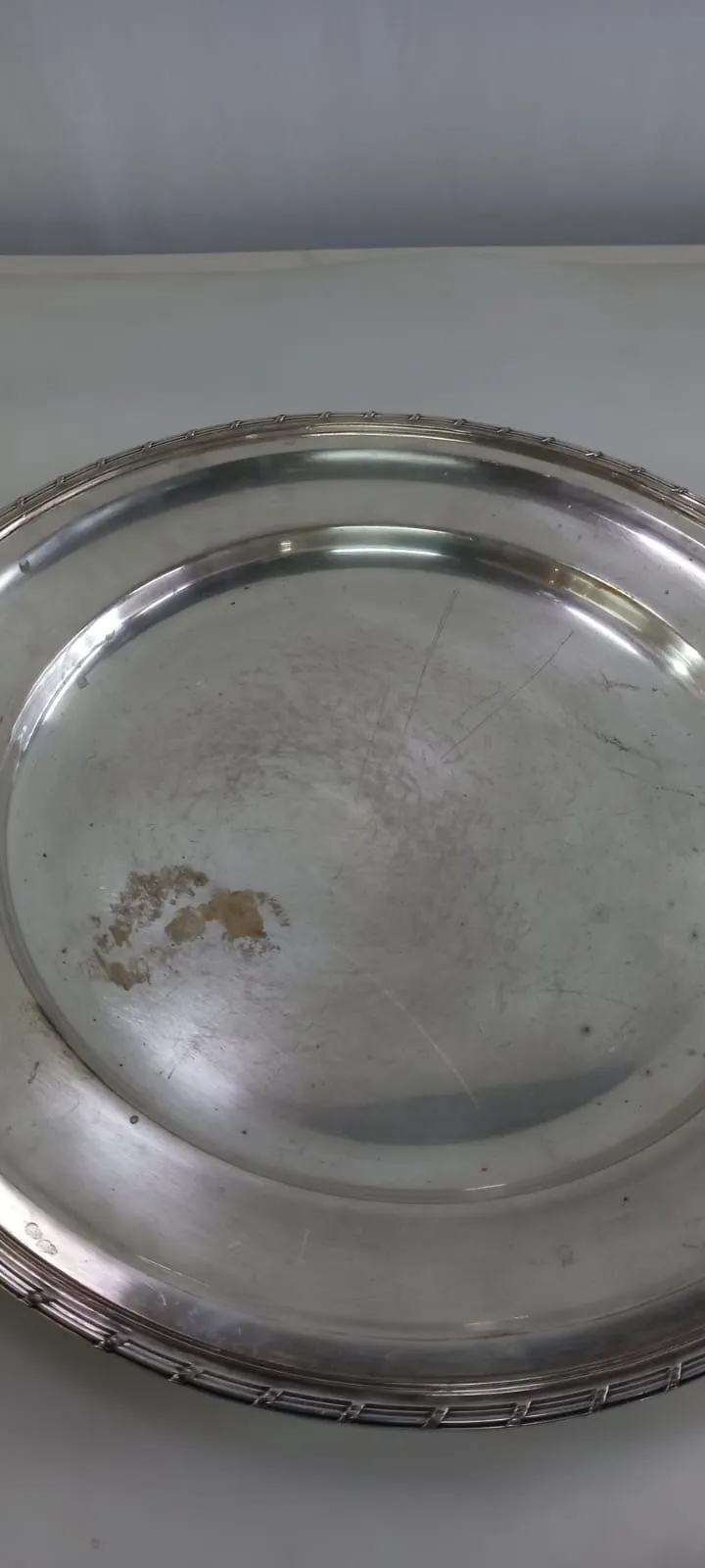 BANDEJA  PLATA ANTIQUE  "BPA 39"  Diam.39 CM 