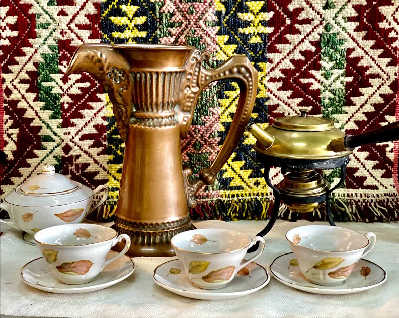 TAPIZ TEJIDO DISEÑO ETNICO " ROMBOS"  1.00 X 0.75 MT