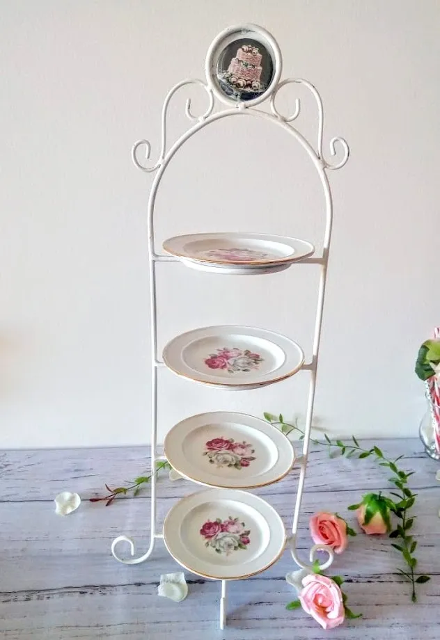 PORTA MASAS 4 PISOS TIROLESA HIERRO BLANCO (CB037)